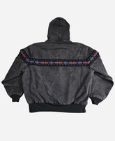 Vintage Carhartt Aztec Black Hooded Cotton Blend Jacket